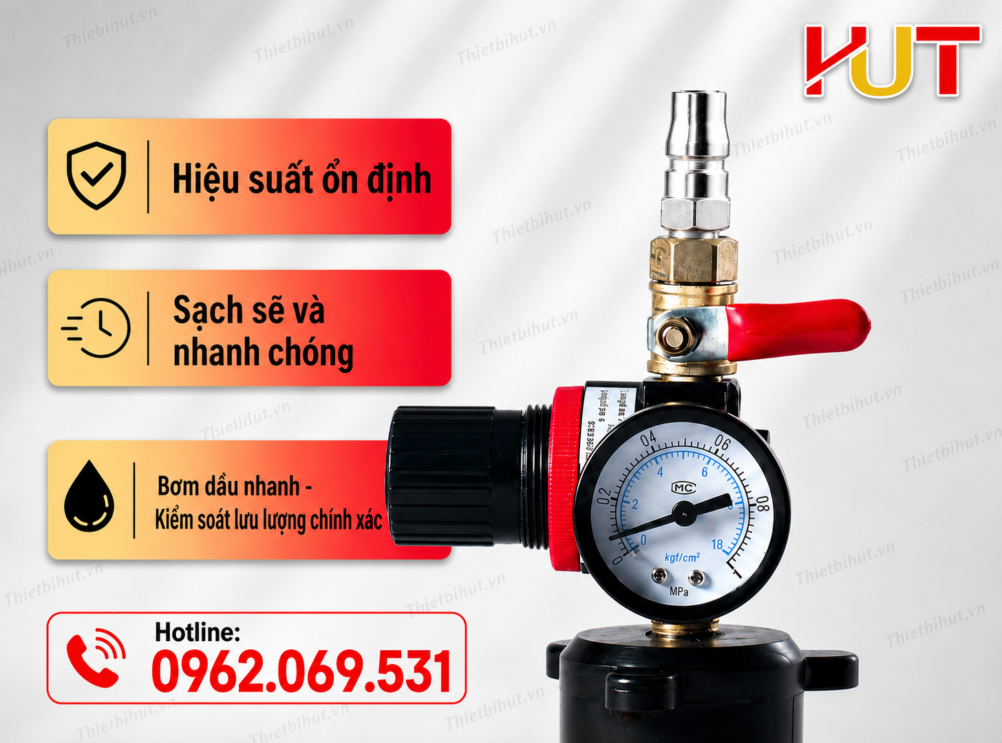Đồng hồ của bình bơm dầu cầu khí nén